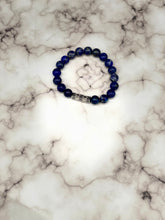 Load image into Gallery viewer, Lapis Silver Crowned King
